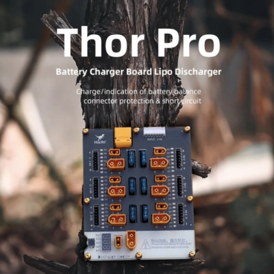  HGLRC Thor 6 Port Balance Töltőtábla Pro 40A XT60/XT30 csatlakozó 2-6S Integrált Lipo Dischargerrel