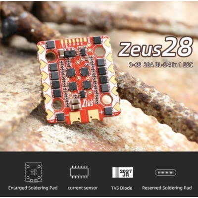 HGLRC Zeus 28A 4in1 ESC 3-6S BL_S