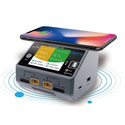 HOTA D6 DC 2X325W 2X15A BATTERY CHARGER WITH WIRELESS CHARGING