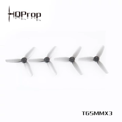 HQ Durable Prop T65MMX3 Light Grey (2CW+2CCW)-Poly Carbonate - Grey