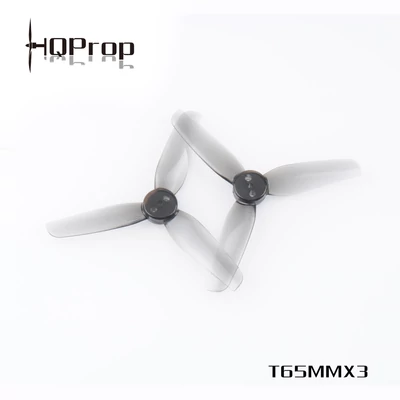 HQ Durable Prop T65MMX3 Light Grey (2CW+2CCW)-Poly Carbonate - Grey