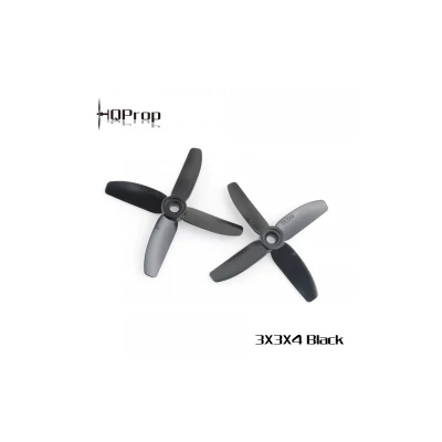 HQProp 3X3X4 (2CW+2CCW)-Poly Carbonate - Black