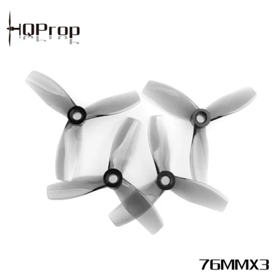 HQProp D76MMX3 for Cinewhoop Grey (2CW+2CCW)-Poly Carbonate