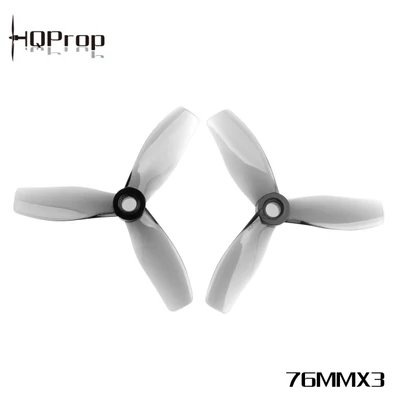 HQProp D76MMX3 for Cinewhoop Grey (2CW+2CCW)-Poly Carbonate