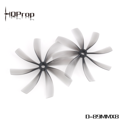 HQProp  Duct-89MMX8 for Cinewhoop Grey (2CW+2CCW)-Poly Carbonate		