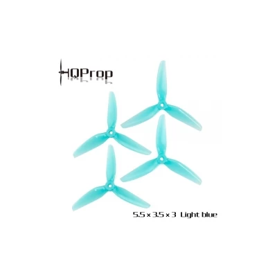 HQProp 5.5X3.5X3 (2CW+2CCW)-Poly Carbonate - Blue