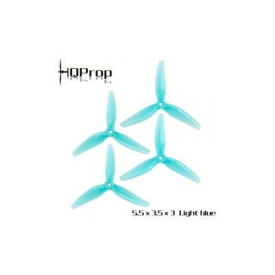 HQProp 5.5X3.5X3 (2CW+2CCW)-Poly Carbonate - Blue
