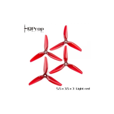 HQProp 5.5X3.5X3 (2CW+2CCW)-Poly Carbonate - Red