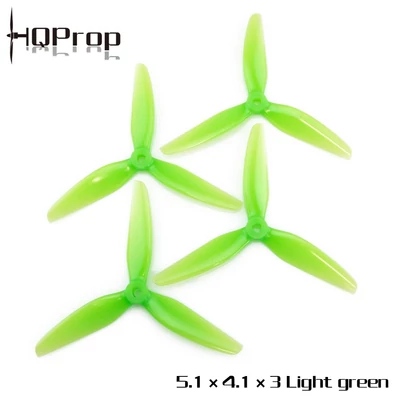 HQ Durable Prop 5.1X4.1X3 (2CW+2CCW)-Poly Carbonate-POPO - Green