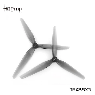 HQProp T6X2.5X3 Light Grey (2CW+2CCW)-Poly Carbonate - Grey