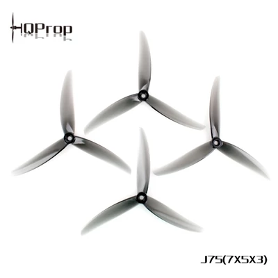 HQProp J75 7X5X3 Light Grey (2CW+2CCW)-Poly Carbonate