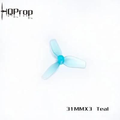 HQ Ultralight Whoop Prop 31MMX3(1.2X1.1X3) (2CW+2CCW)-PC-1MM Shaft - Teal