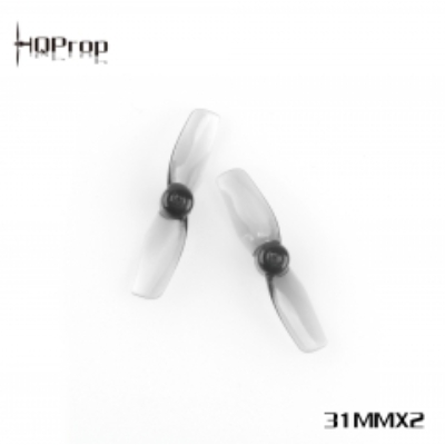 HQ Micro Whoop Prop 31MMX2 Grey (2CW+2CCW)-Poly Carbonate-1MM Shaft