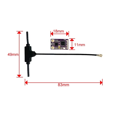 NAMIMNO ELRS 2.4G Diversity FLASH NANO RX T antennával