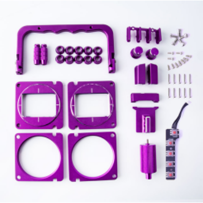 RadioMaster TX16S Design CNC Upgrade part set purple