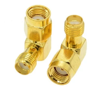 RP- SMA male to SMA female 90 degree