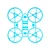 BetaFPV Meteor65 Micro Brushless Whoop frame Cyan