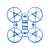 BetaFPV Meteor65 Micro Brushless Whoop frame Blue