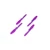 DAL 5045BN Bullnose Propellers - Purple 2 Pairs