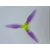 DAL Fold F5 5&quot; Folding DIY Props Turtle Mode - Blades:Crystal Purple &amp; Hub:Fluo Green 2 Pairs
