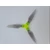 DAL Fold F5 5&quot; Folding DIY Props Turtle Mode -  Blades:Crystal Crystal Grey &amp; Hub:Fluo Green 2 Pairs