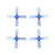Gemfan prop 2035 4 Bldes BN Propeller 2 Pairs - Clear Blue