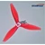 GEMFAN prop Flash Durable 3 Blade 2pairs POPO 5144-Clear Red