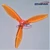GEMFAN prop Flash Durable 3 Blade 2pairs POPO 5149-Clear Orange