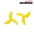 GEMFAN 1611 3-Blade Propellers (1.5mm Shaft) - 1 pair - Clear Yellow